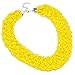 Fashion Chain Choker Collar Necklace Water Drop Olivary Resin Beads Bib Statement Chain Necklace