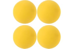 SUPVOX 4-Pack Professional Squash Balls: High-Bounce Rubber Training Balls for Reaction & Speed Drill - Official Size & Pressure for Court Practice (Yellow)