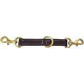 Intrepid International Leather Lunge Strap with Solid Brass Hardware - Premium Quality Lunging Aid for Horse Training, Improve Control and Performance