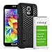 Galaxy S5 Battery YISHDA 6100mAh Li-ion Replacement Battery for Samsung Galaxy S5 I9600 G900F G900V G900T G900A G900P with Back Cover & Protective Case | Samsung Galaxy S5 Extended Battery