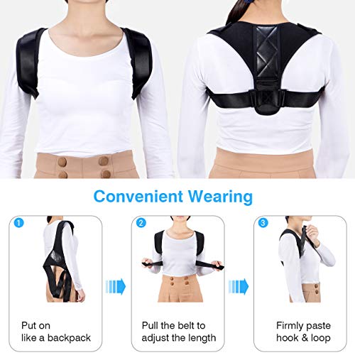 Back Posture Corrector, Atmoko Effective Back Brace for Men, Women and Teenagers, Adjustable Back Posture Corrector for Pain Relief of Shoulder, Back, Neck, Poor Posture Correction - Thumbnail 5