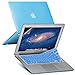 GMYLE Aqua Blue Soft-Touch Frosted Hard Case for for MacBook Air 13 inch (Model:A1369/ A1466)