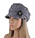 EINSKEY Women's Winter Hat Newsboy Cap Wool Felt Cloche Hat Flower Church Visor Beret Cabbie Hat