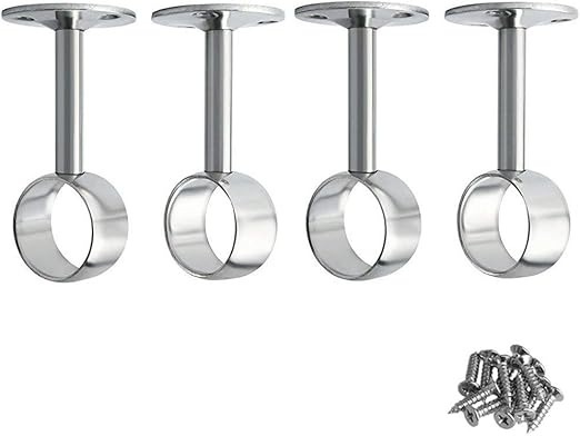 Amazon Com Btmb Stainless Steel Wardrobe Pipe Lever Ceiling Mount