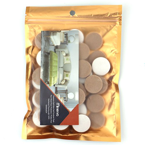 Felt Pads (48 Pieces) - Heavy Duty Adhesive Felt Pads - Protect your Hard Floors from Furniture Scratches - Floor Protector for Tiled, Wood, Laminate, Flooring - Beige by MINERVA - Thumbnail 5