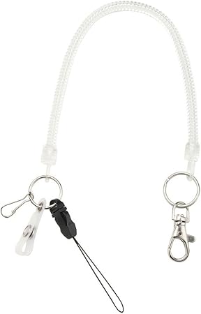 Amazon Co Jp ソニック キーチェーン スパイラル 多機能 26cm 1cm 透明 Nf 491 T 文房具 オフィス用品