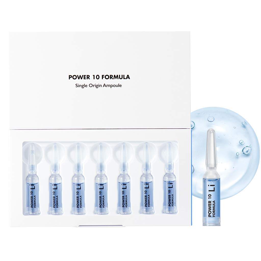 IT'S SKIN Power 10 Formula LI Single Origin Ampoule 1.7ml x 7ea - Licorice Root Water & Glacier Water Contained, Soothing & Moisturizing, 7 Days Powerful Intensive Resolution Ampoule Serum