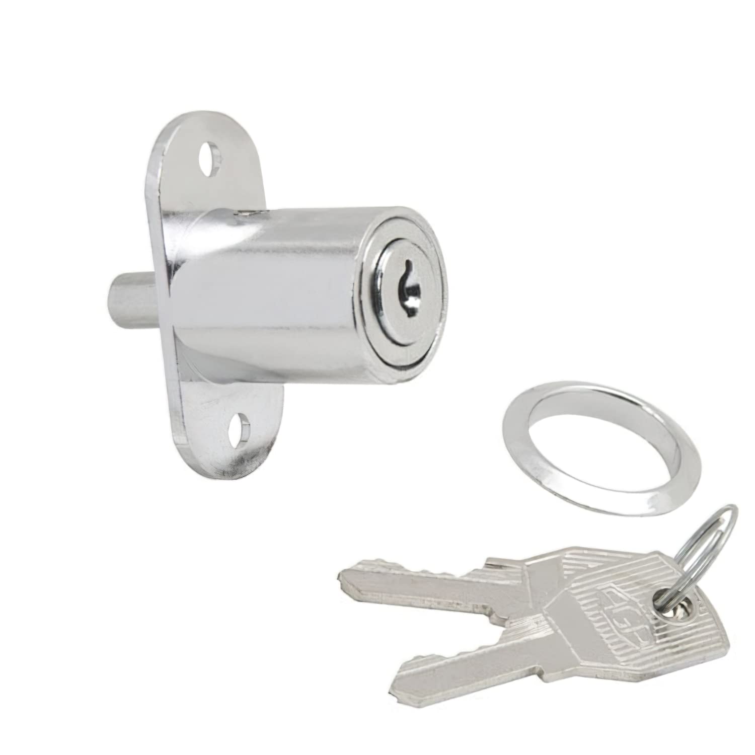 Wolfpack 3030055 – Sliding Door Lock with Push Button (Chrome, 347 x 27 mm)