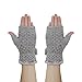 Classic Soft Knit Fingerless Cuff Gloves w/ Cute Bow and Cozy Chenille Lining