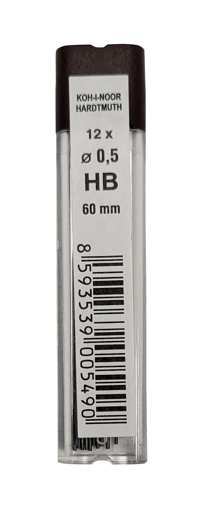 KOH-I-NOOR Fine Graphite Leads for 0.5mm Diameter 60mm HB Mechanical Pencil