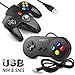 [USB Version] 2 Pack USB Controller (Black 2)