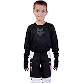 Fox Racing Kids' 180 Motocross Dirt Bike Jersey, Black/Black, Medium
