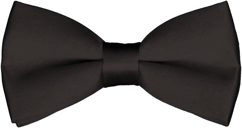 Mens Classic Pre-Tied Satin Formal Tuxedo Bowtie Adjustable Length Large Variety Colors Available, by Platinum Hanger