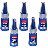 (20g x 5pcs) Loctite 401 Multi-Purpose Instant Adhesive Stronger Super Glue