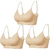 Comfyin Padded Bralette for Women Straps Sleep Bras Seamless Yoga Sport Bras