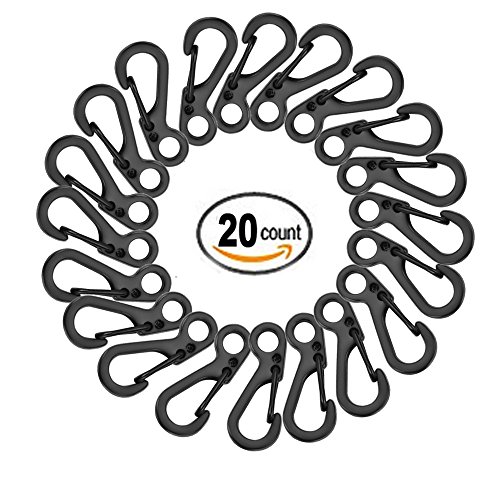 UPC 713095443002, Mini Spring Hanging Buckle, Uning 20Pcs/Lot Metal Backpack Clasps Climbing Carabiners Hook EDC Quickdraw Keychain Fishing Camping Bottle Hooks Paracord Tactical Survival Gear