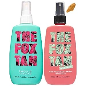The-Fox-Tan-Rapid-Tanning-Mist-x-120ml-Rapid-WATERMELON-Shimmer-Tanning-Mist-x-120ml-Tan-Accelerator (2 PACK) The Fox Tan Rapid Tanning Mist x 120ml & The Fox Tan Rapid WATERMELON Shimmer Tanning Mist x 120ml Tan…