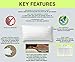 100% Bamboo Pillow Inside & Out - Adjustable Thickness to Support Back, Side & Stomach Sleepers - Hypoallergenic & All Natural Makes it The Best Pillow For Sleeping Healthy During Pregnancy (King)