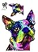 Enjoy It Dean Russo Boston Terrier Car Stickers, Outdoor Rated Vinyl Sticker Decals for Windows, Bumpers, Laptops or Crafts - 2 Pieces