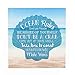 P. Graham Dunn Ocean Rules Seashell Beach Design 12 x 12 Wood Pallet Design Wall Art Sign Plaque primary