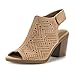 DREAM PAIRS Women's Route Mid Heel Pump Sandals