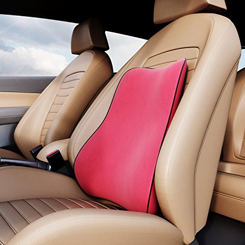 Glacial Back Support Cushion - Memory Foam Lumbar Pillow for Lower Back Pain Relief - Use on Any Chair in The Office, Home, Car - Ergonomic Design - Thumbnail 3