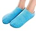 Pinkiou Spa Moisturizing Gel Socks for Dry Feet Ankles Cracked Heel Repair Repair Skin Care Treatment Soften Feet Booties Pedicure with Essential Oils Vitamins for Women Men(socks, blue)