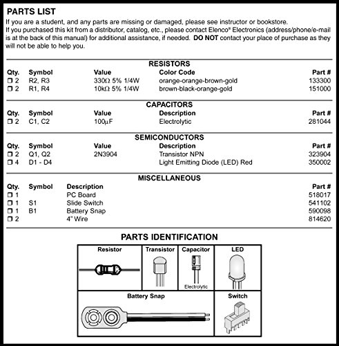 Elenco  LED Robot Blinker Soldering Kit  [ SOLDERING REQUIRED ]