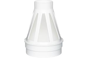 Jackel Sump Pump Discharge FREEZE Relief Drain: 1-1/2"" Discharge Pipe Connection and 4"" Drainage Pipe Connection, White