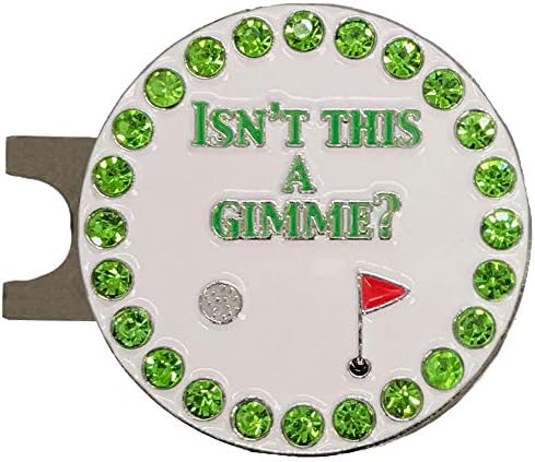 Giggle Golf Bling Isn’t This A Gimme (White) Golf Ball Marker with A Standard Hat Clip Giggle Golf Bling Isn’t This A Gimme (White) Golf Ball Marker with A Standard Hat Clip