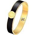 MPRAINBOW Gold Bracelets for Women, 14K Gold Plated Bangle Roman Numerals Friendship Bracelet Trendy Jewelry,Gold Bangles Mothers Birthday Gifts for Her Friend Sister Mom from Son Daughter