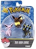 Official Packaged Pokemon Eevee Eeveelutions 3 Pcs. Exclusive Figure Set Includes: Eevee , Espeon & Umbreon by Hot Topic