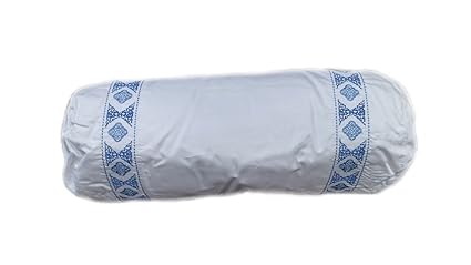 Amazon Com Christy Marrakesh Neck Roll Pillow White Home Kitchen