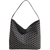 Stylish Women's Tote Bag with Geometric Pattern, Trendy Large Shoulder Bag Purse for Women