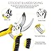 Wevove 3 Pack Garden Pruning Shears Stainless Steel Blades Handheld Pruners Set with Gardening Glovesthumb 2