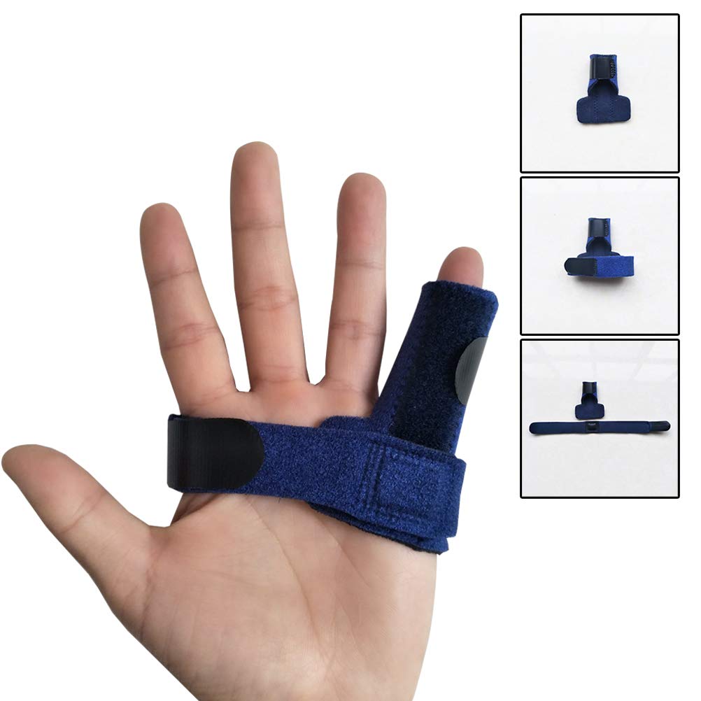Trigger Finger Splint,Adjustable Finger Support Brace Bonus Fastening Tape for Alleviating Finger Locking,Popping,Bending,Stiffness,Tendon Release and Pain Relief from Stenosing Tenosynovitis