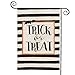 AVOIN colorlife Trick or Treat Garden Flag 12 x 18 Inch Double Sided Outside, Halloween Holiday Yard Outdoor Flag