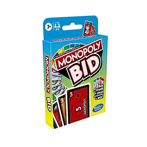 Monopoly-Bid-Game-Quick-Playing-Card-Game-For-4-Players-Game-For-Families-and-Kids-Ages-7-and-Up Monopoly Bid Game, Quick-Playing Card Game For 4 Players, Game For Families and Kids Ages 7 and Up