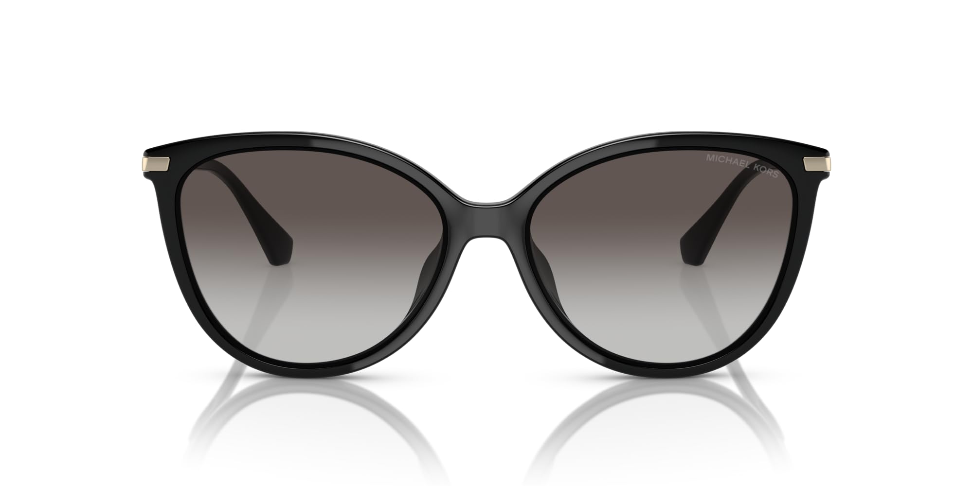 Michael Kors Women’s MK2184U Dupont Universal Fit Cat Eye Sunglasses, Green Transparent/Green Gradient, 56 mm