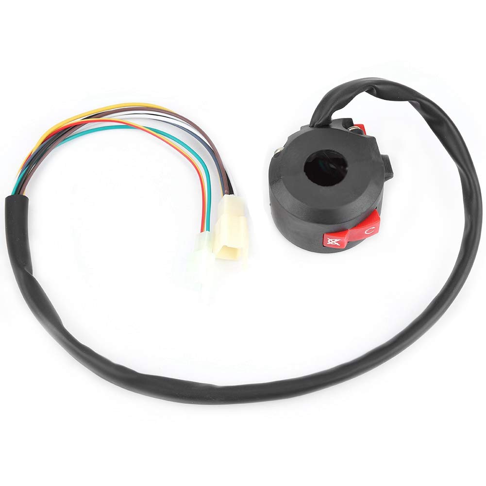 Motorcycle ON-OFF Control Switch Left,Motorcycle Left Handbar Switch Start Kill ON-OFF Light Switch Replacement for ATV Quad