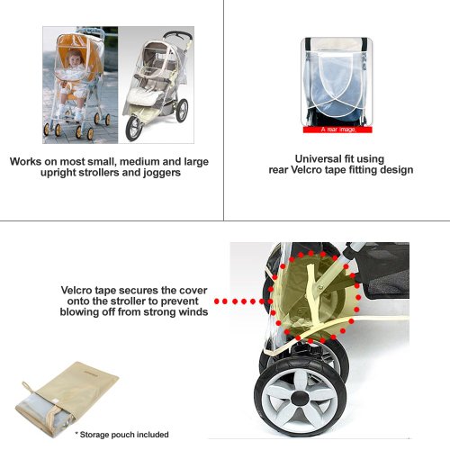 Manito Essence Stroller Weather Shield /Rain Cover, Clear