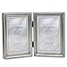 Lawrence Frames Bead Border Design, 3.5x5 Double, Pewter