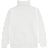 GLEAMING GRAIN Kids Turtleneck Sweaters Pullover Kids Toddler Long Sleeve Lapel Sweater Cotton Boys and Girls 3-10 Years