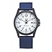 LandFox Watch, Mens Stainless Steel Military Sports Analog Quartz Watch Blue