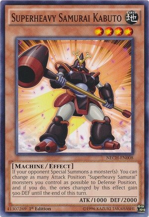 Yu-Gi-Oh! - Superheavy Samurai Kabuto (NECH-EN008) - The New Challengers - 1st Edition - Common