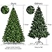 Goplus 7.5ft Artificial Christmas Tree, Premium Unlit Hinged Spruce Full Tree with 1346 Branch Tips, Metal Stand, Hinged Structure, Easy Assembly Festival Celebration Xmas Tree for Home, Office, Party