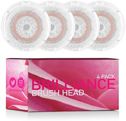 4-Pack Radiance Replacement Brush Head | Compatible with Mia, Mia2, Mia3 (Aria), Mia Fit, Alpha Fit, Smart Profile, PLUS, PRO