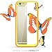 iPhone 6s Case, [Scratch Resistant] i-Blason Clear [Halo Series] Also Fit Apple iPhone 6 Case 6s 4.7 Inch Hybrid Bumper Case Cover (Clear/Orange)