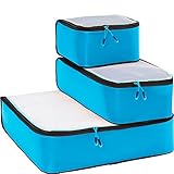 eBags Ultralight Packing Cubes - Sampler 3pc Set (Blue)