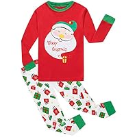 Christmas Pajamas Pants Set Cotton PJS Gift 2 Piece Set Kids Sleepwear Toddler Red Santa Claus Clothes 6t